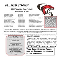 TIGER SCRIMMAGE TONIGHT 8/24!!! More info in image.
