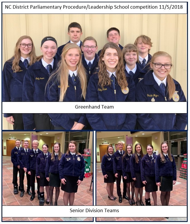 North Central District Leadership School and Parliamentary Procedure Career Development Event