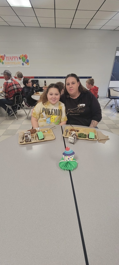 Last week we celebrated March birthday lunches (and one February birthday). K-2 students had fun celebrating.